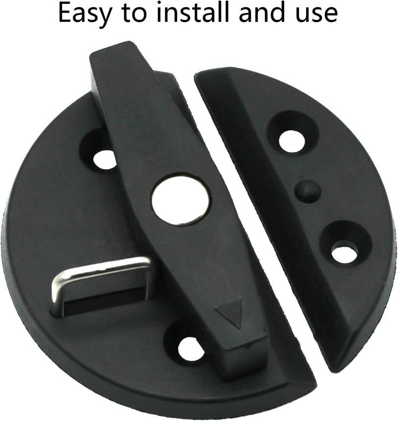 LTEMG Boat Door Latch Nylon Cabinet Round Turn Twist Button,Marine Catch Latch Hardware Accessories(2 Pcs) - Image 4
